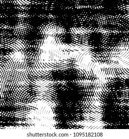 Grunge halftone black and white line texture background. Abstract stripe vector illustration Texture
