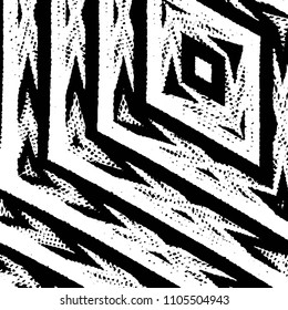 Grunge halftone black and white line texture background. Abstract stripe vector illustration Texture
