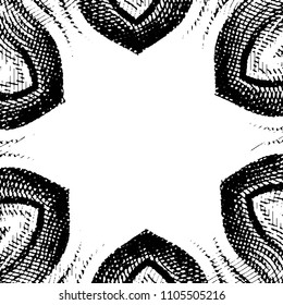 Grunge halftone black and white line texture background. Abstract stripe vector illustration Texture
