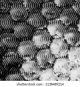 Grunge halftone black and white line texture background. Abstract stripe vector illustration Texture
