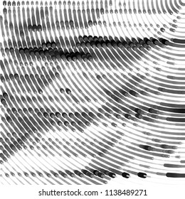 Grunge halftone black and white line texture background. Abstract stripe vector illustration Texture
