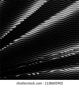 Grunge halftone black and white line texture background. Abstract stripe vector illustration Texture
