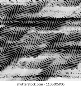 Grunge halftone black and white line texture background. Abstract stripe vector illustration Texture
