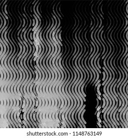 Grunge halftone black and white line texture background. Abstract spotted vector illustration Texture
