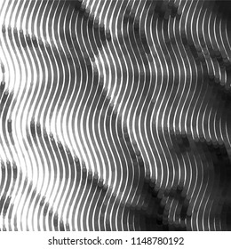 Grunge halftone black and white line texture background. Abstract spotted vector illustration Texture
