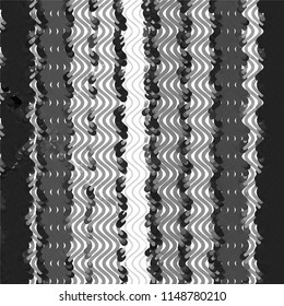 Grunge halftone black and white line texture background. Abstract spotted vector illustration Texture
