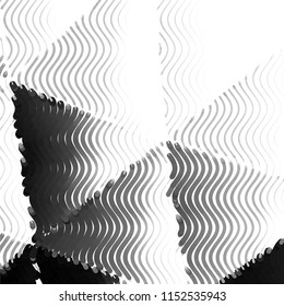 Grunge halftone black and white line texture background. Abstract spotted vector illustration Texture
