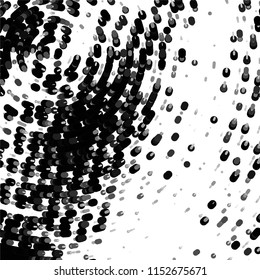 Grunge halftone black and white line texture background. Abstract spotted vector illustration Texture
