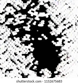 Grunge halftone black and white line texture background. Abstract spotted vector illustration Texture
