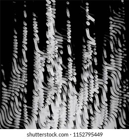 Grunge halftone black and white line texture background. Abstract spotted vector illustration Texture
