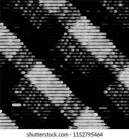 Grunge halftone black and white line texture background. Abstract spotted vector illustration Texture
