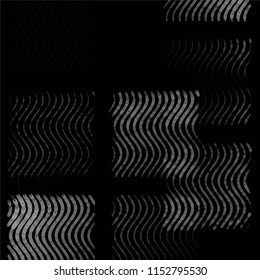 Grunge halftone black and white line texture background. Abstract spotted vector illustration Texture
