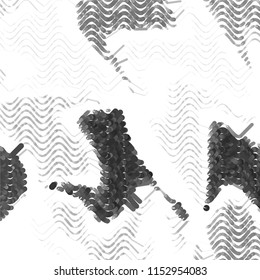 Grunge halftone black and white line texture background. Abstract spotted vector illustration Texture
