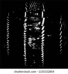 Grunge halftone black and white line texture background. Abstract spotted vector illustration Texture
