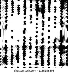 Grunge halftone black and white line texture background. Abstract spotted vector illustration Texture
