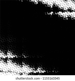 Grunge halftone black and white line texture background. Abstract spotted vector illustration Texture
