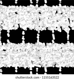 Grunge halftone black and white line texture background. Abstract spotted vector illustration Texture
