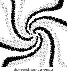 Grunge halftone black and white line texture background. Abstract spotted vector illustration Texture
