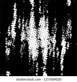 Grunge halftone black and white line texture background. Abstract spotted vector illustration Texture

