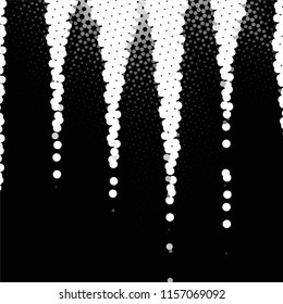 Grunge halftone black and white line texture background. Abstract spotted vector illustration Texture
