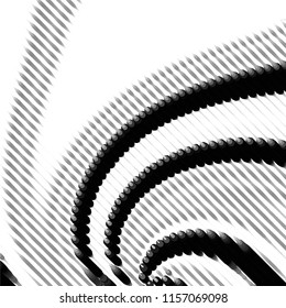 Grunge halftone black and white line texture background. Abstract spotted vector illustration Texture

