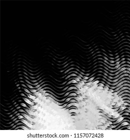 Grunge halftone black and white line texture background. Abstract spotted vector illustration Texture
