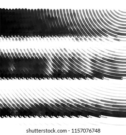Grunge halftone black and white line texture background. Abstract spotted vector illustration Texture
