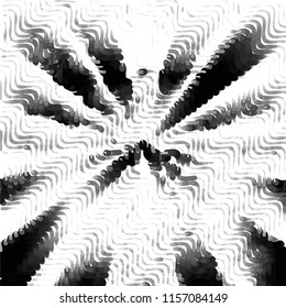 Grunge halftone black and white line texture background. Abstract spotted vector illustration Texture

