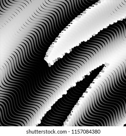 Grunge halftone black and white line texture background. Abstract spotted vector illustration Texture
