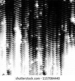 Grunge halftone black and white line texture background. Abstract spotted vector illustration Texture

