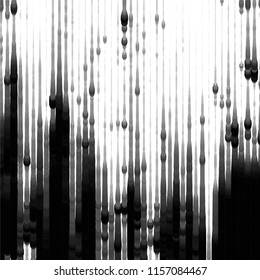 Grunge halftone black and white line texture background. Abstract spotted vector illustration Texture
