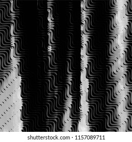 Grunge halftone black and white line texture background. Abstract spotted vector illustration Texture

