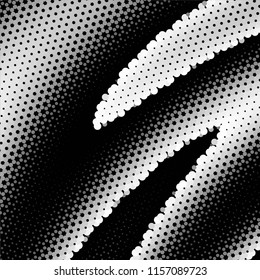 Grunge halftone black and white line texture background. Abstract spotted vector illustration Texture
