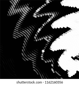 Grunge halftone black and white line texture background. Abstract spotted vector illustration Texture
