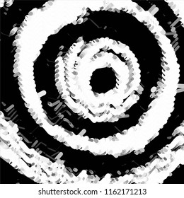 Grunge halftone black and white line texture background. Abstract spotted vector illustration Texture
