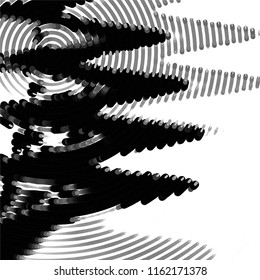 Grunge halftone black and white line texture background. Abstract spotted vector illustration Texture
