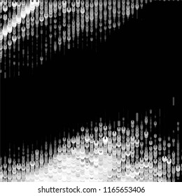 Grunge halftone black and white line texture background. Abstract spotted vector illustration Texture
