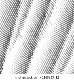Grunge halftone black and white line texture background. Abstract spotted vector illustration Texture
