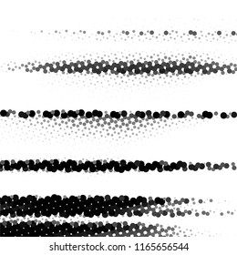 Grunge halftone black and white line texture background. Abstract spotted vector illustration Texture

