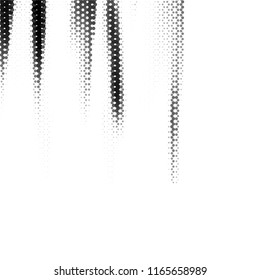 Grunge halftone black and white line texture background. Abstract spotted vector illustration Texture
