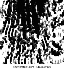 Grunge halftone black and white line texture background. Abstract spotted vector illustration Texture
