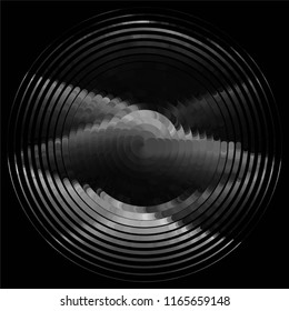 Grunge halftone black and white line texture background. Abstract spotted vector illustration Texture
