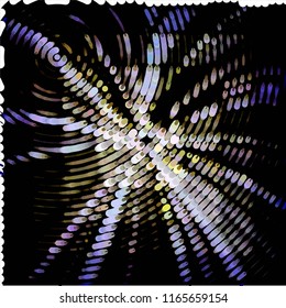Grunge halftone black and white line texture background. Abstract spotted vector illustration Texture
