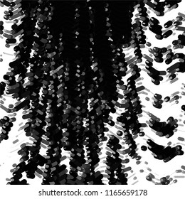 Grunge halftone black and white line texture background. Abstract spotted vector illustration Texture
