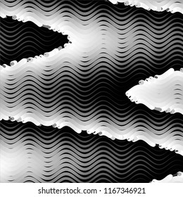 Grunge halftone black and white line texture background. Abstract spotted vector illustration Texture
