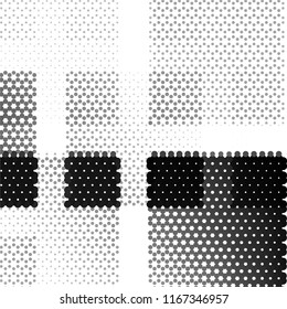 Grunge halftone black and white line texture background. Abstract spotted vector illustration Texture
