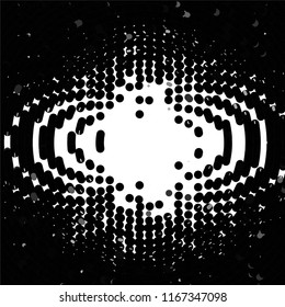 Grunge halftone black and white line texture background. Abstract spotted vector illustration Texture
