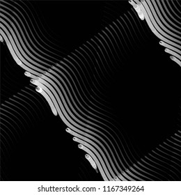 Grunge halftone black and white line texture background. Abstract spotted vector illustration Texture
