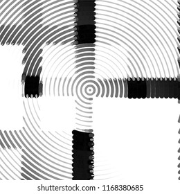 Grunge halftone black and white line texture background. Abstract spotted vector illustration Texture
