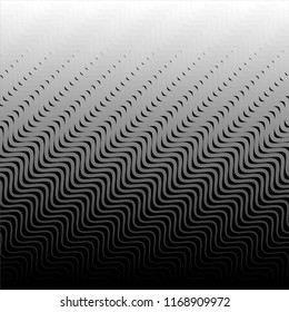 Grunge halftone black and white line texture background. Abstract spotted vector illustration Texture
